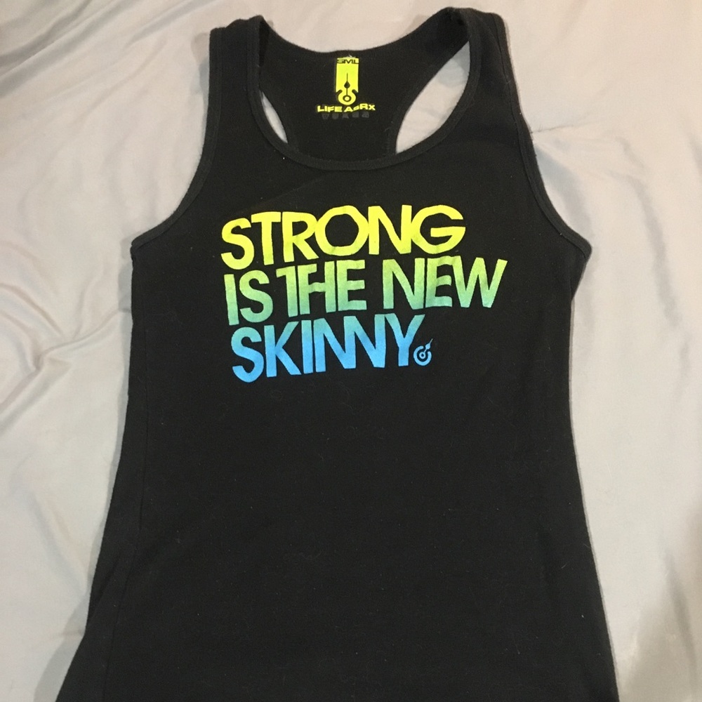 CrossFit workout tank size S strong is new skinny
